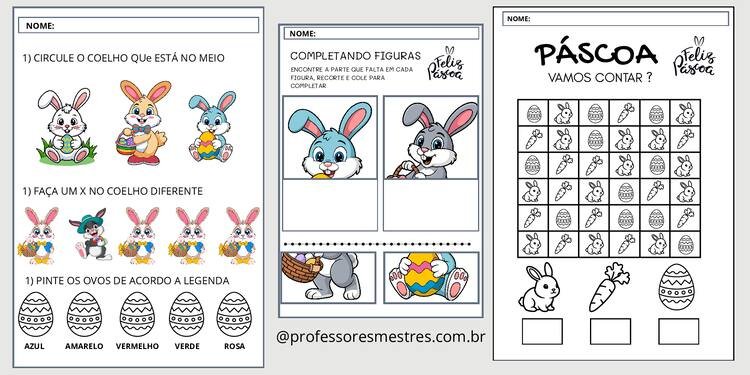 Atividades páscoa educação infantil para alfabetização página 1